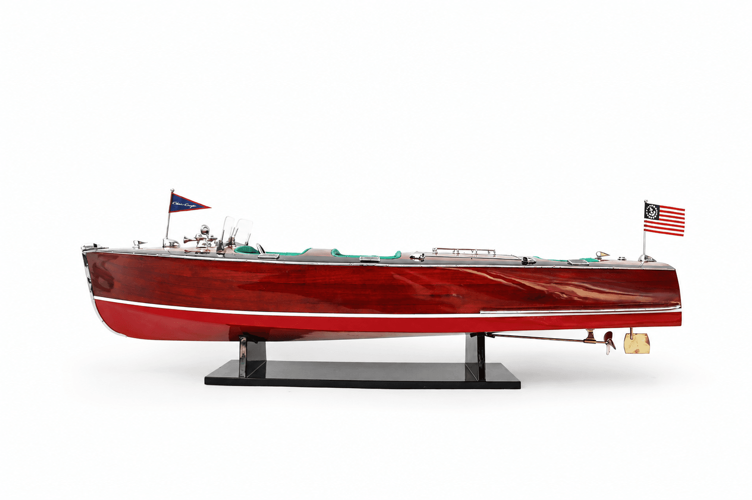Деревянная модель катера Chris Craft Triple Cockpit