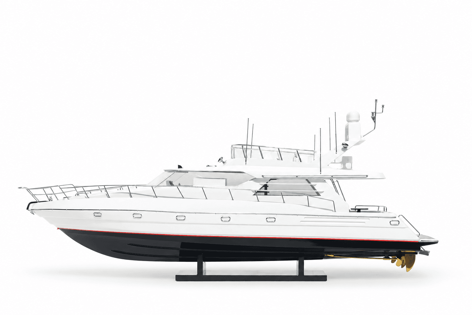 Деревянная модель моторной яхты Princess 60
