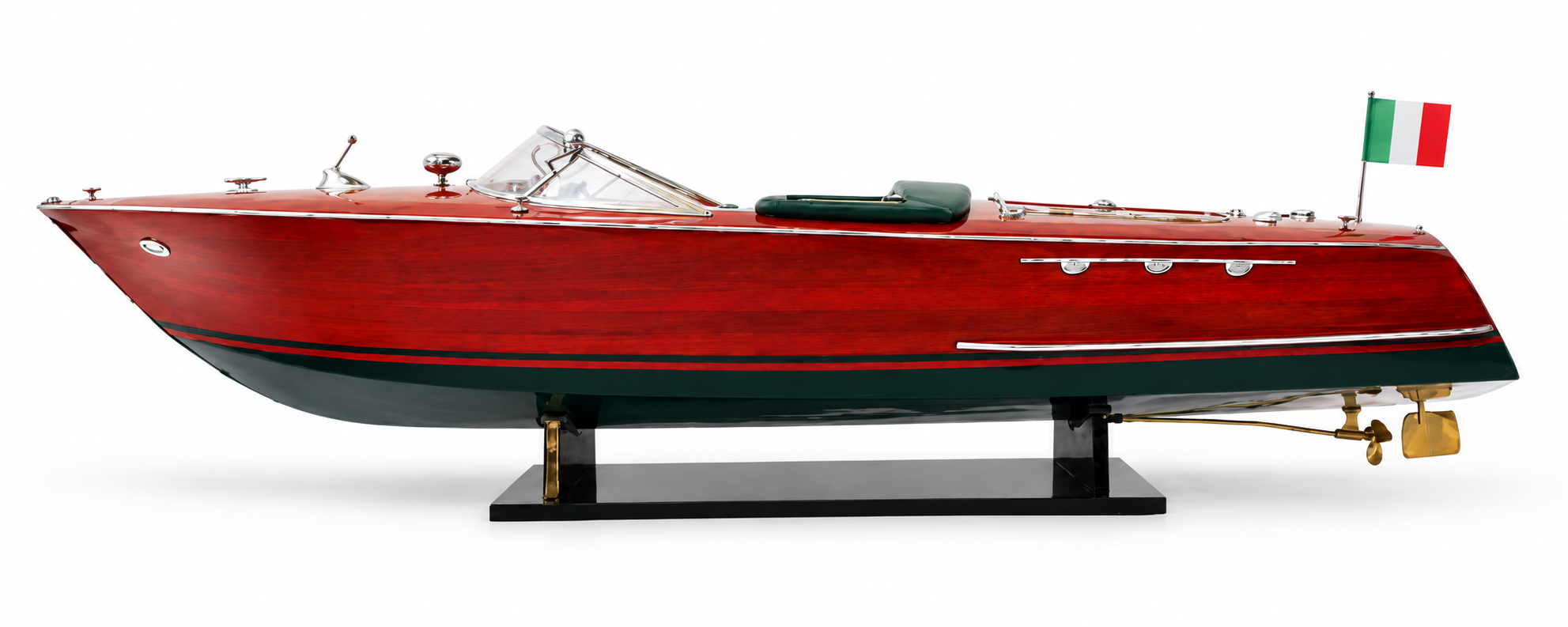 Модель катера Riva Ariston зелёная 50 см